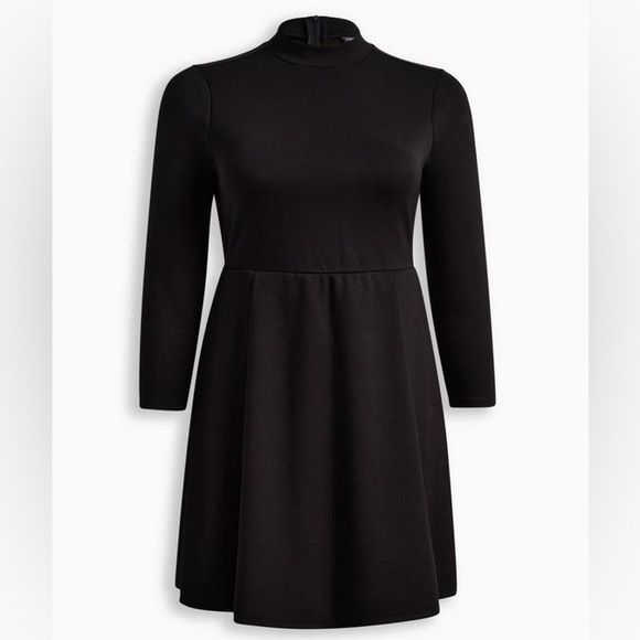 Torrid Mini Studio Cupro Mock Neck Dress NWT - Picture 5 of 8